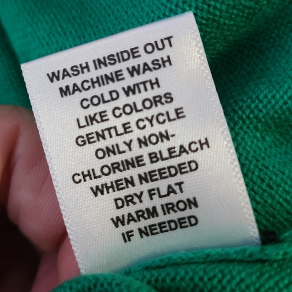 Elle Short Sleeve Sweater Top Green Black White Bow Collar Women's XS Preppy EUC - Picture 8 of 8